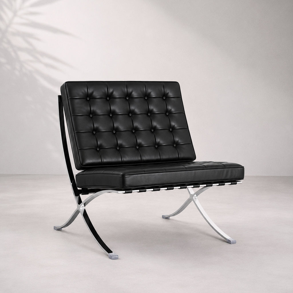 Fauteuil Architecte Noir en Acier Poli Navula