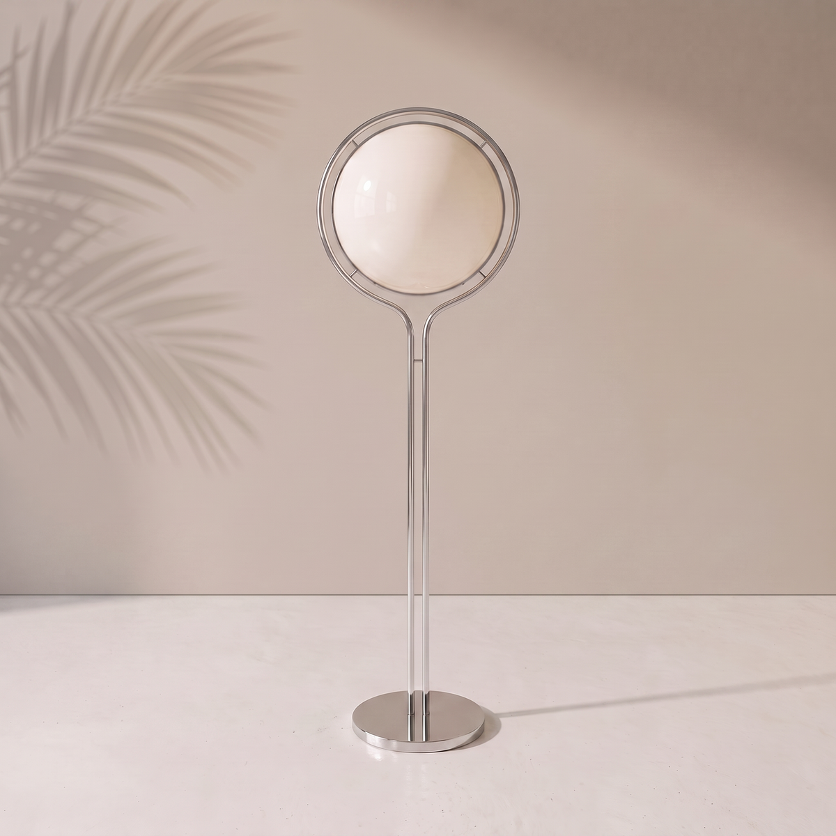 Lampadaire Globes — modèle 1 globe sur pied chromé, Navula