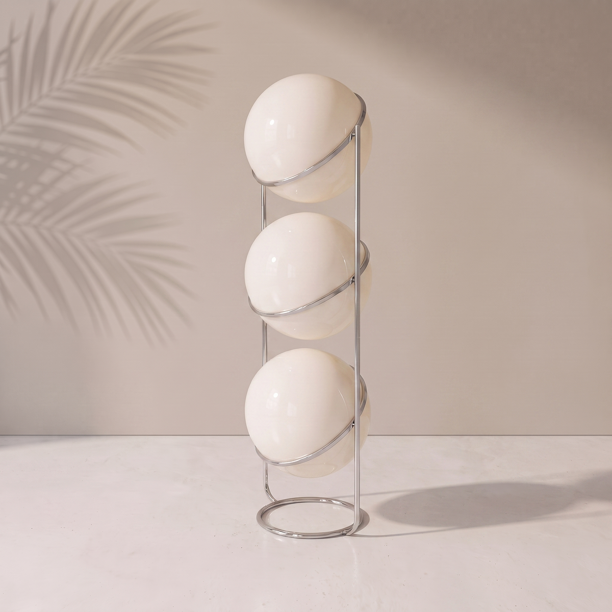 Lampadaire Globes — modèle triple globes, Navula