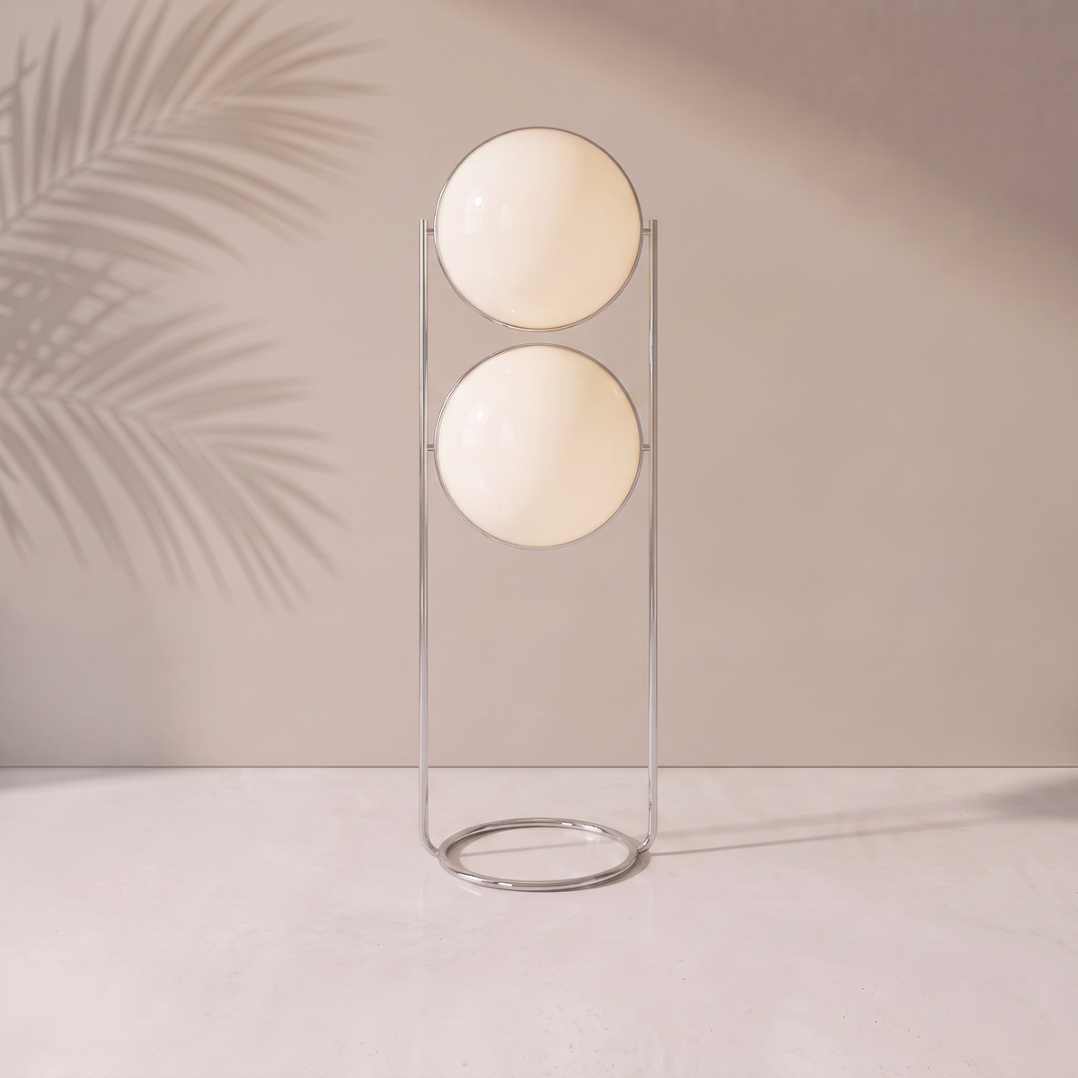 Lampadaire Globes — modèle double globes sur pied (haut), Navula