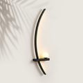 Applique murale Arc LED noire, design orientable — Navula