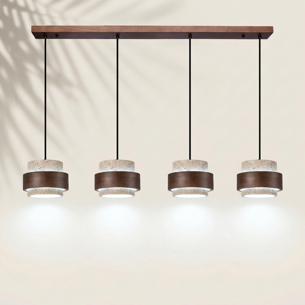 Suspension travertin lumière froide 6000K