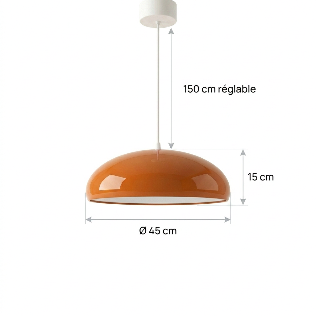 Dimensions Macaron 45cm 15cm cable 150cm