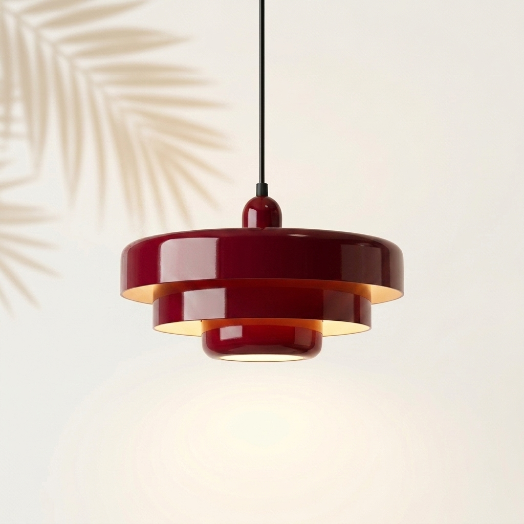 Suspension retro etagee bordeaux