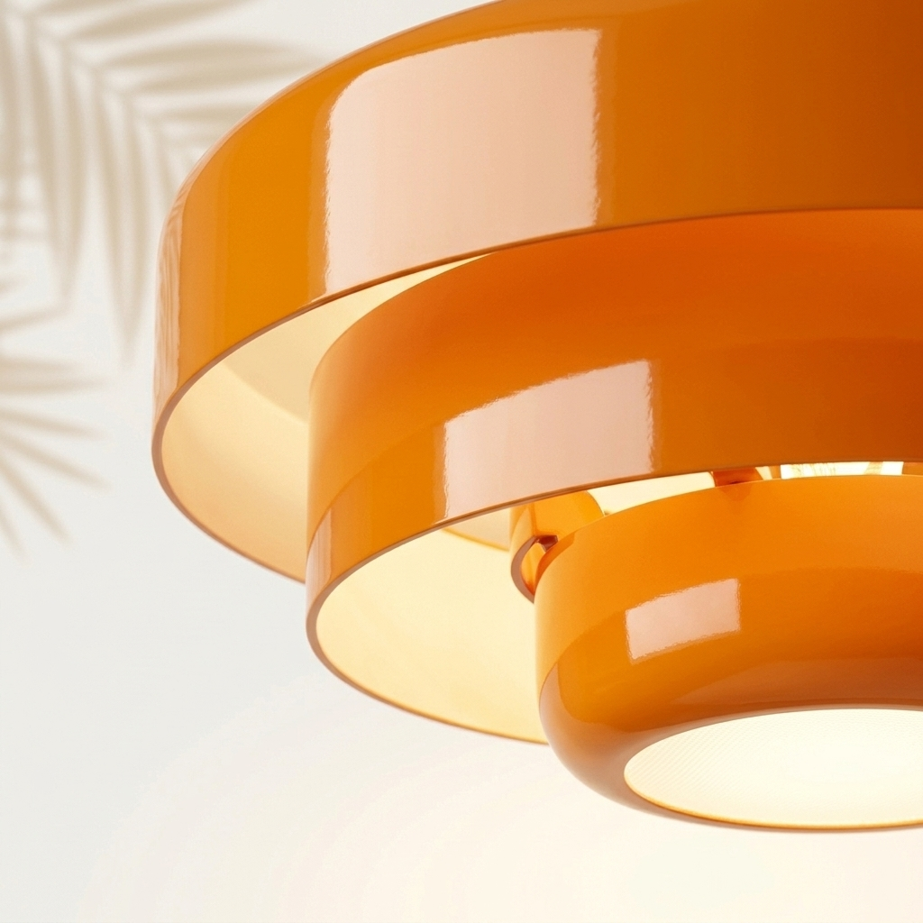 Gros plan finition laquee suspension retro