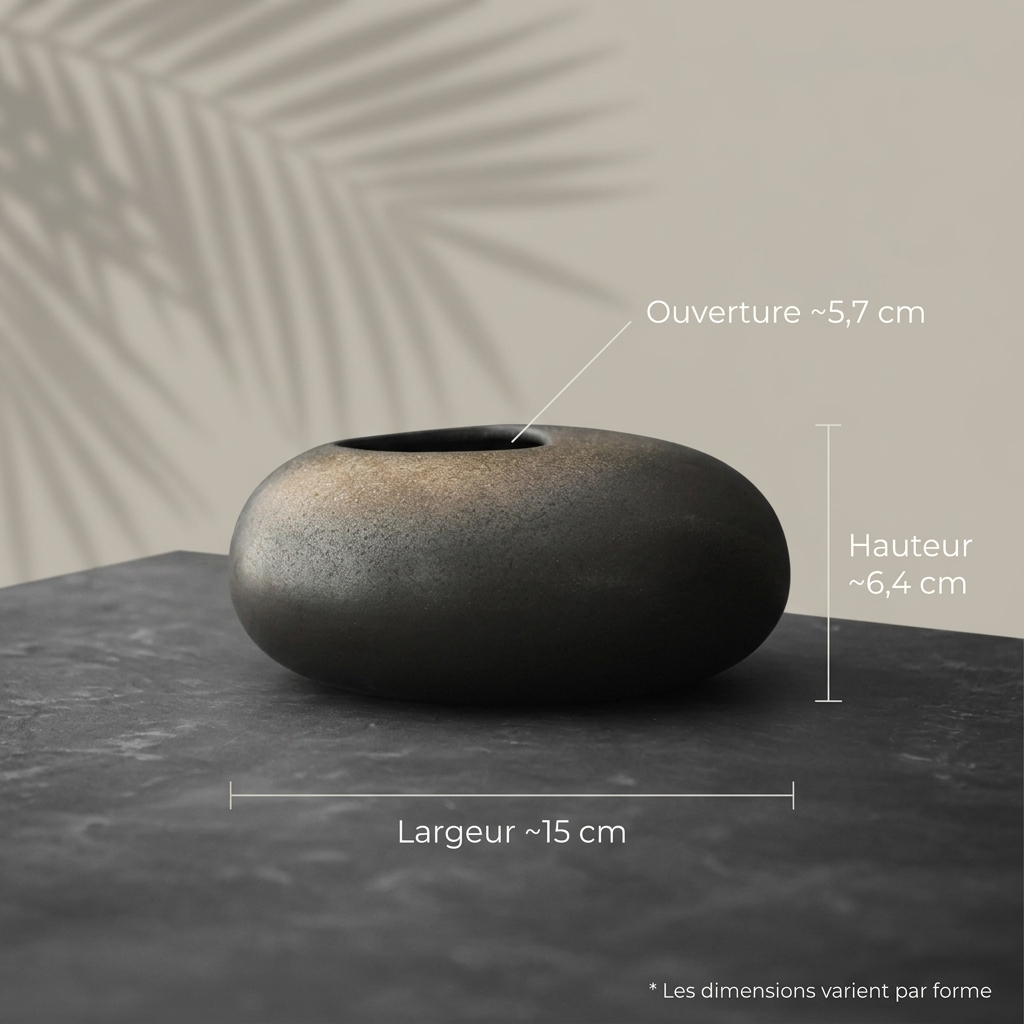 Vase terracotta noir - dimensions