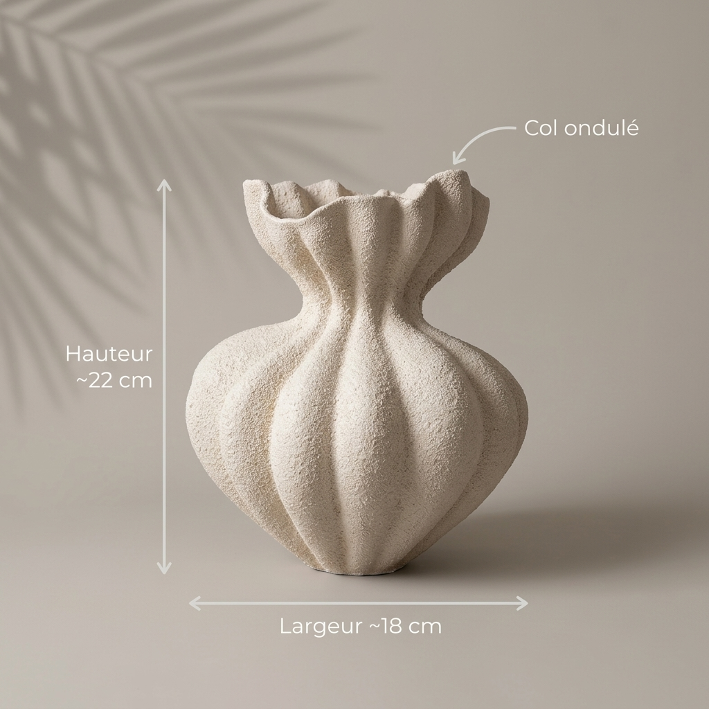 Vase céramique français - dimensions