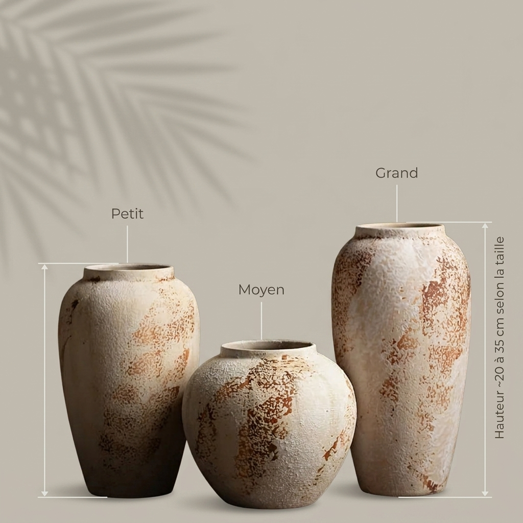 Cache-pot moucheté - dimensions