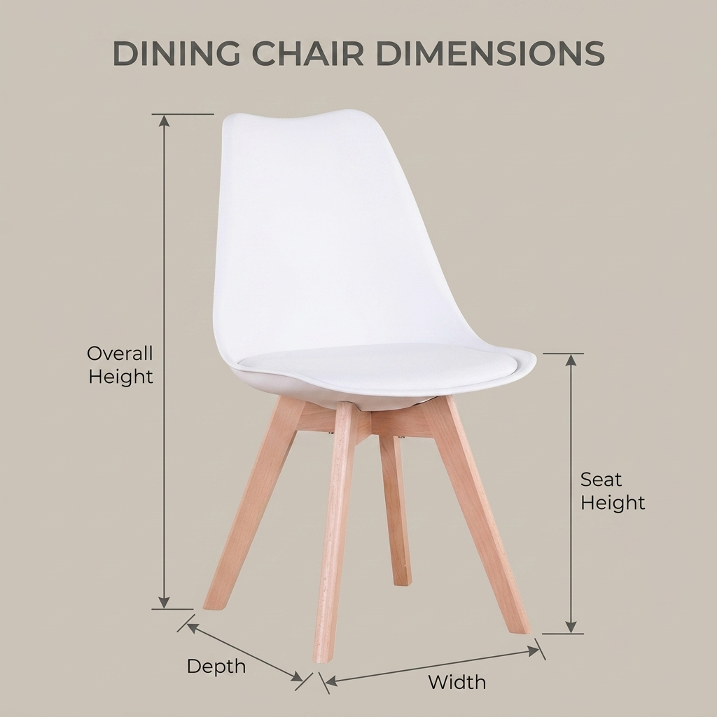 Dimensions chaise scandinave — Navula