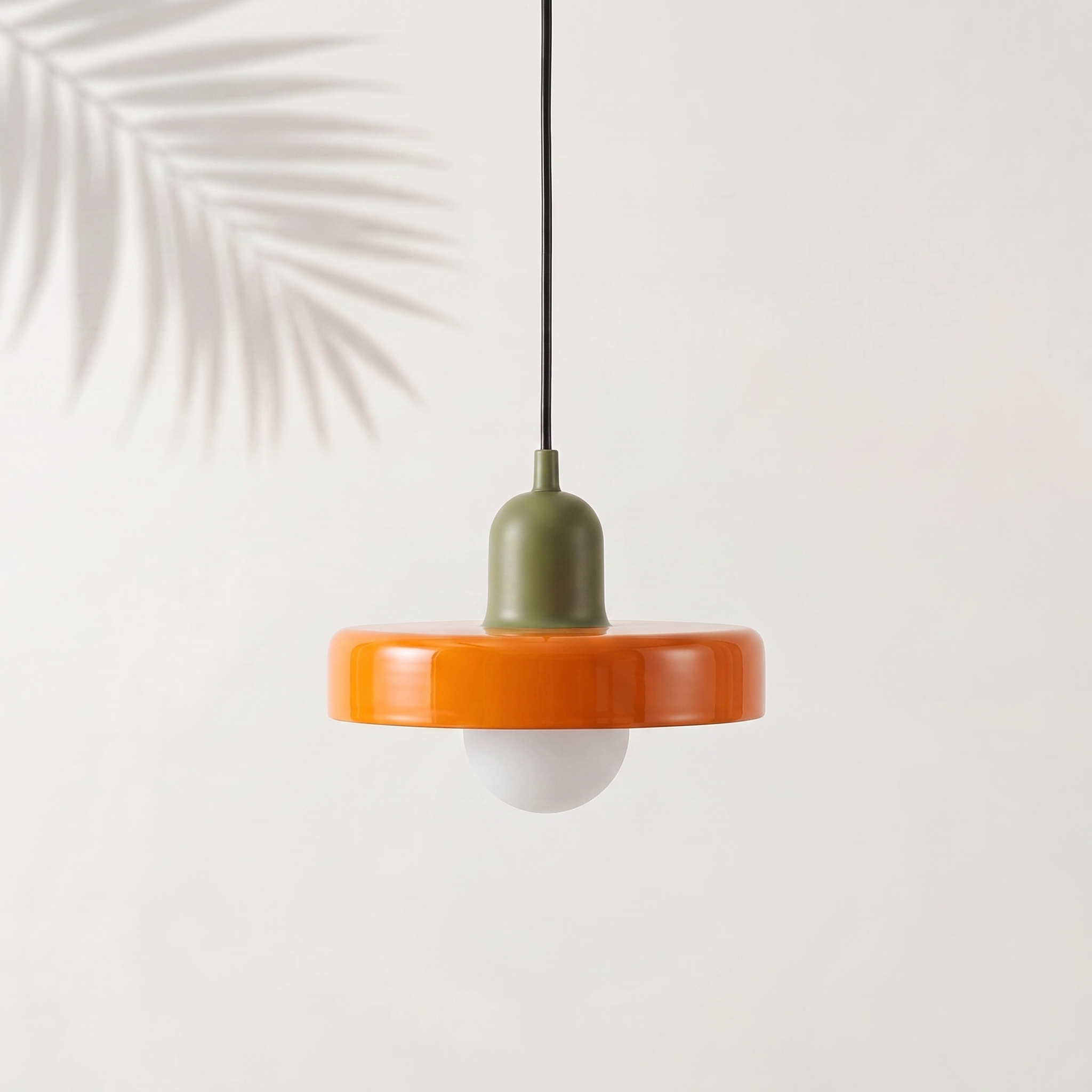Suspension Bauhaus Vert foncé & Orange — Navula