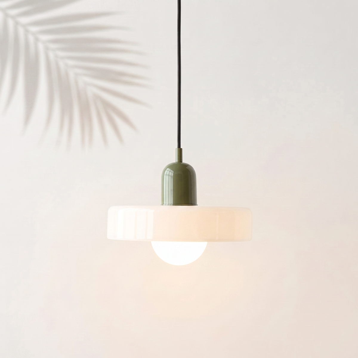 Suspension Bauhaus Vert foncé & Blanc — Navula