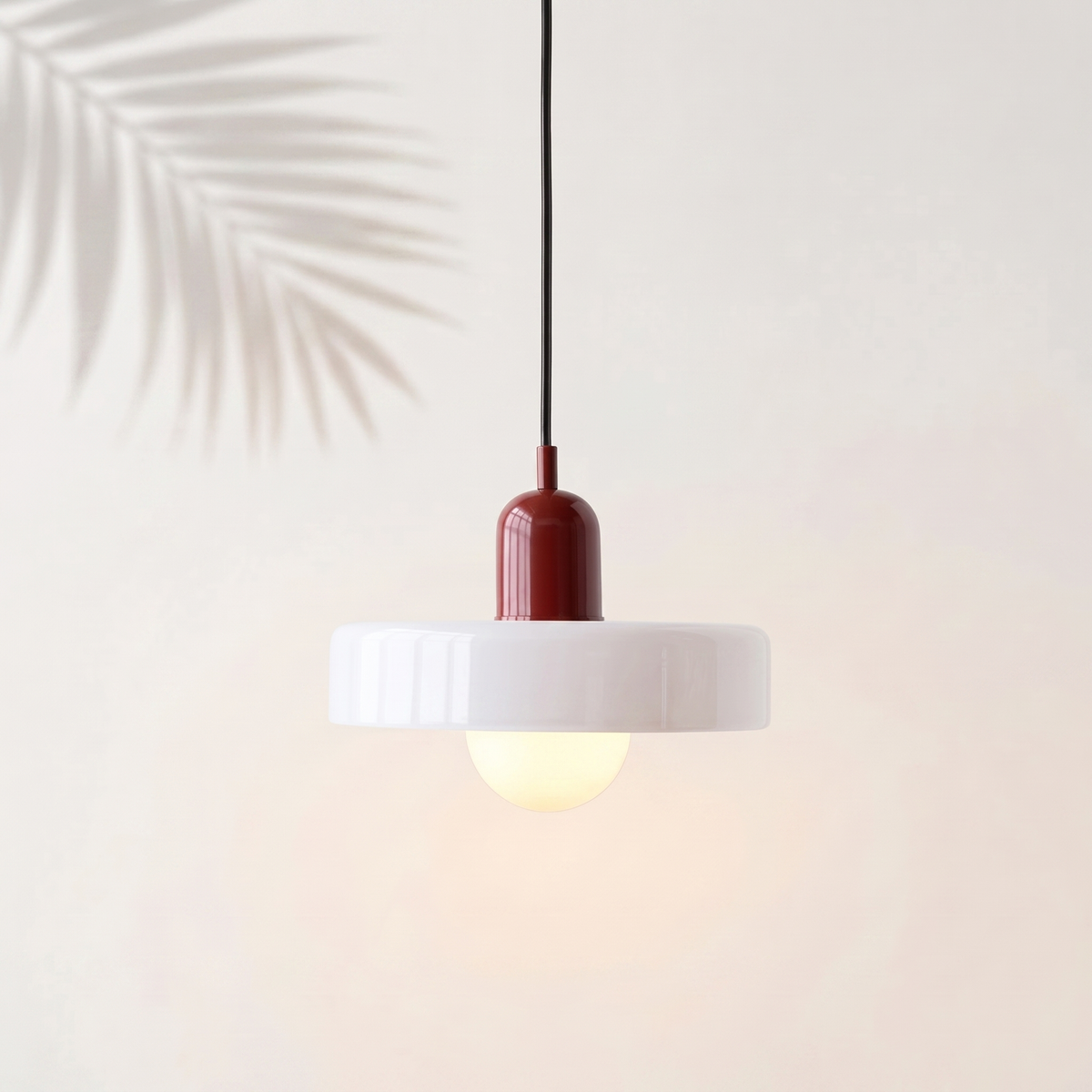 Suspension Bauhaus Bordeaux & Blanc — Navula