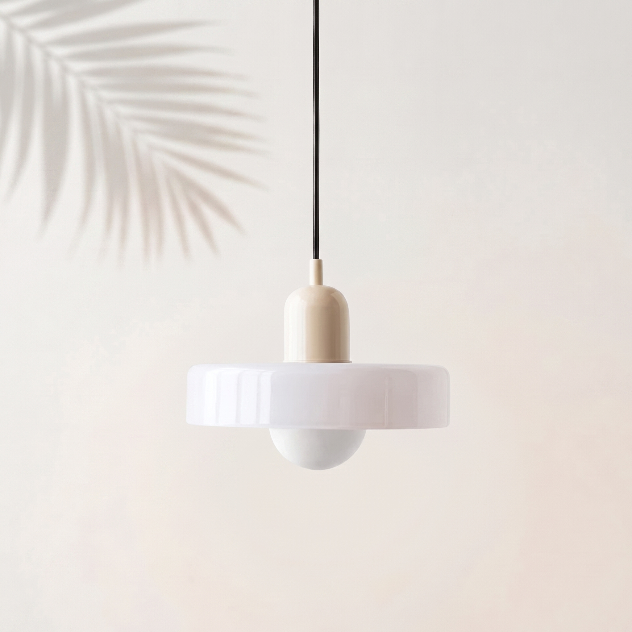 Suspension Bauhaus Beige & Blanc — Navula
