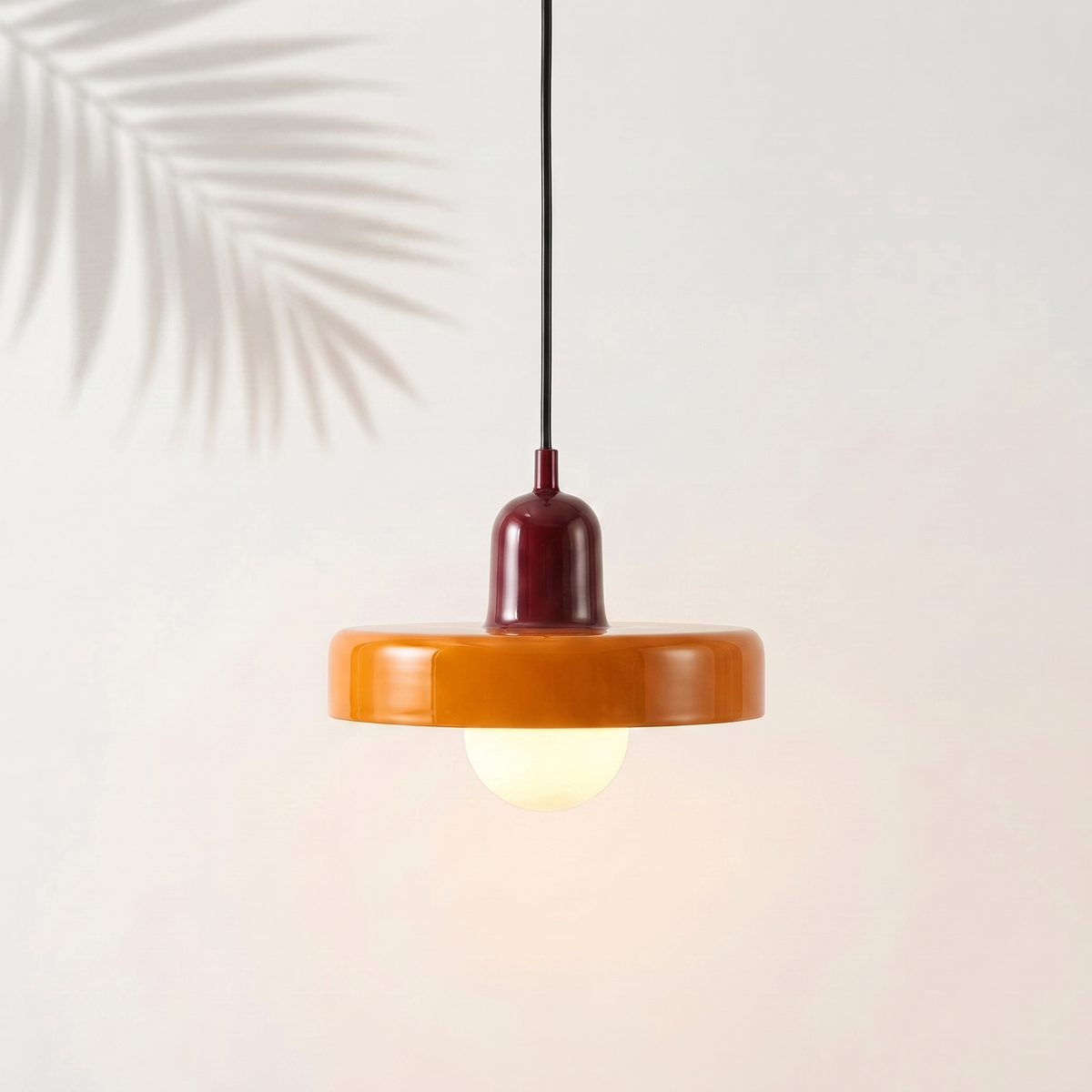 Suspension Bauhaus Bordeaux & Orange — Navula